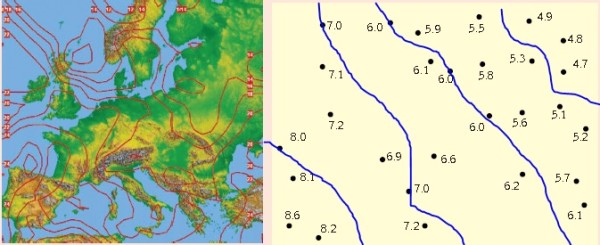 İzoterm haritaları